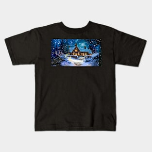 Snowy Evening Kids T-Shirt